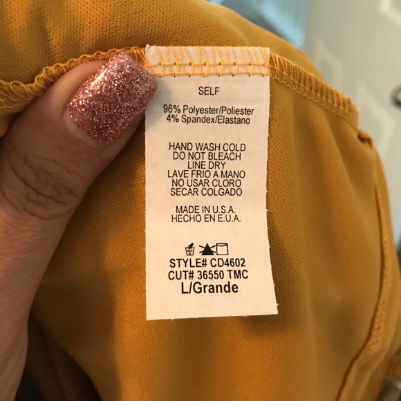 ❤️ LAST L NEW Mustard bell sleeve floral dress - Picture 7 of 7